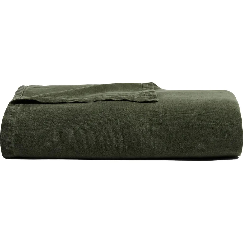 Parachute Vintaged Linen Bed Cover in Evergreen at Nordstrom, Size Full | Nordstrom