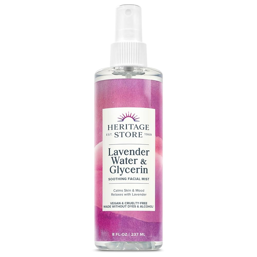 Heritage Store Lavender Flower Water & Glycerine Benefits Skin, Hair & More Aromatherapy Mist Spr... | Amazon (US)