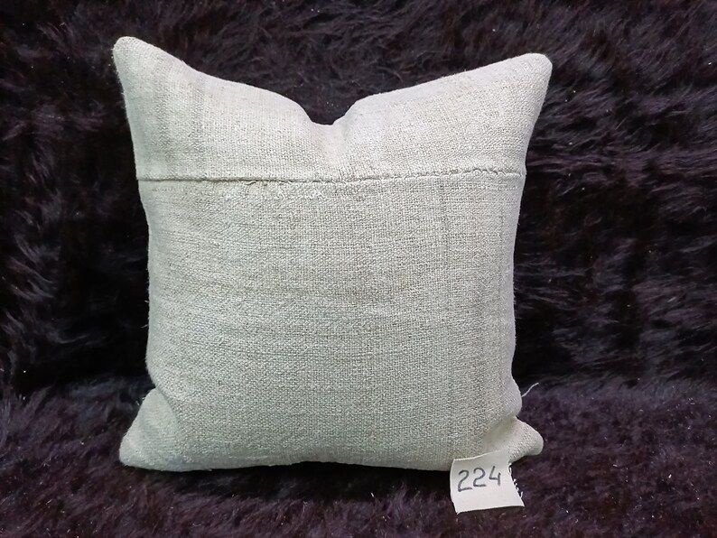 Hemp Pillow 18"×18" inches Anatolian Handmade Decorative Pillow Cover Kilim Cushion Cover Handwo... | Etsy (US)