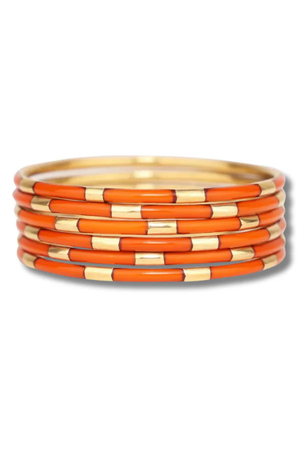 BudhaGirl Veda Bangles - Burnt Orange (Set of 6) | RESTOCK | The Willow Tree