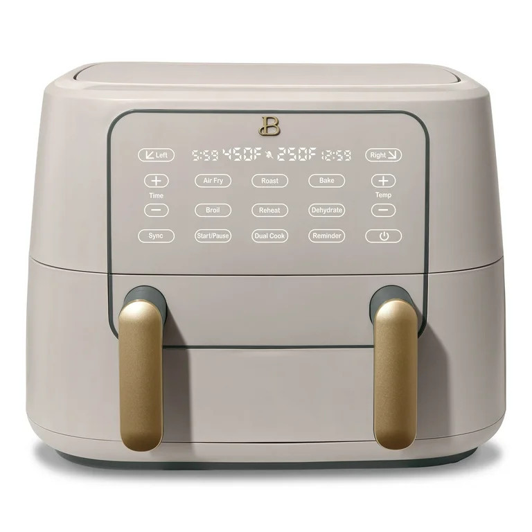 Beautiful 9 QT TriZone Air Fryer, Porcini Taupe by Drew Barrymore | Walmart (US)