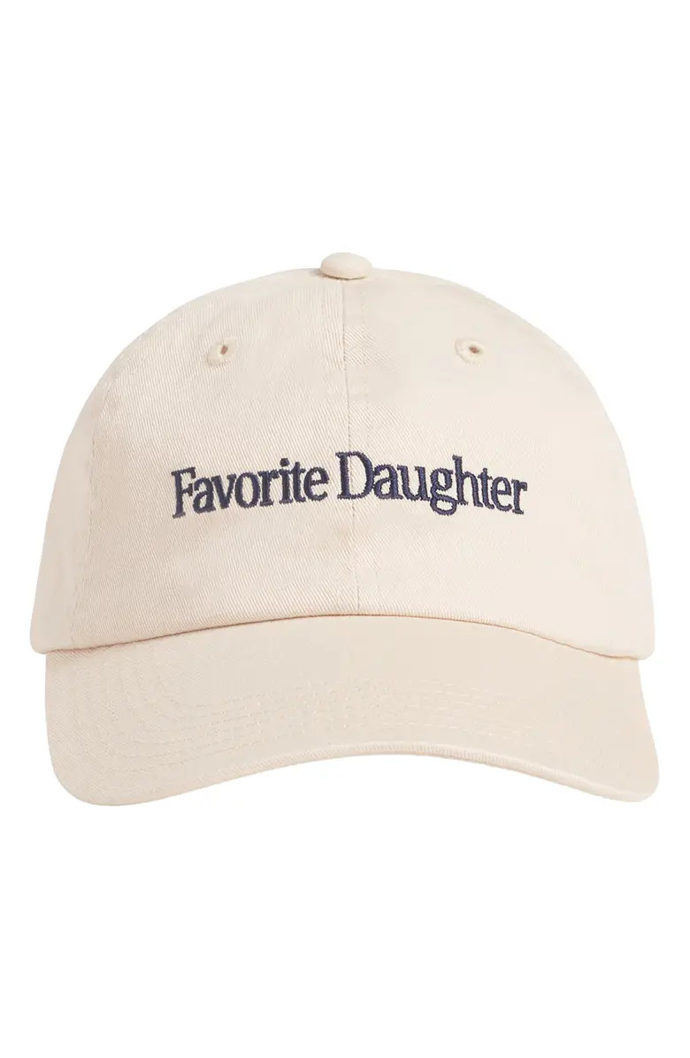 Favorite Daughter Classic Logo Cotton Twill Baseball Cap | Nordstrom | Nordstrom