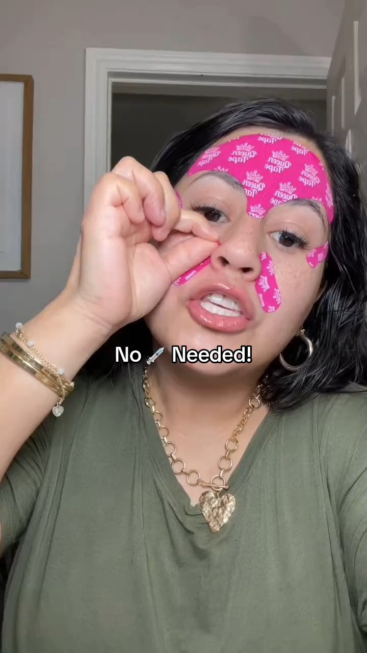 Face tape is the hack to getting the tox benefits without the tox! 

 #queentape #queentapefacetape #facetape #toxalternative #antiaging #LTKstorytime #LTKSaleAlert #LTKBeauty