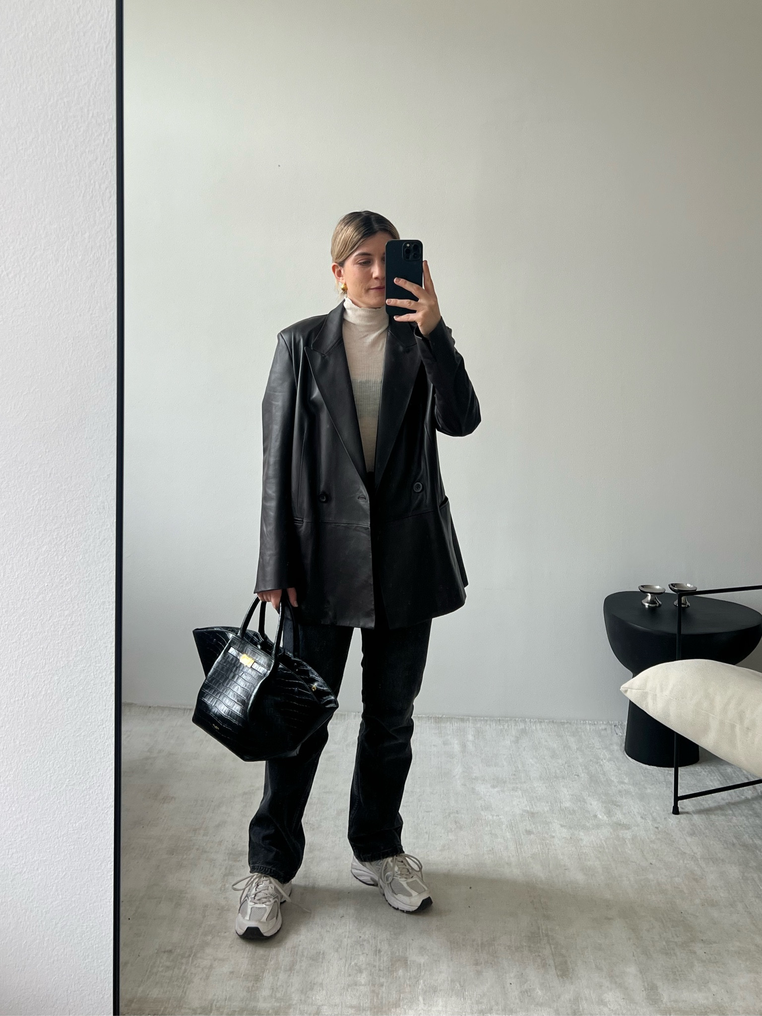 leather blazer + jeans

#LTKSeasonal #LTKeurope #LTKworkwear