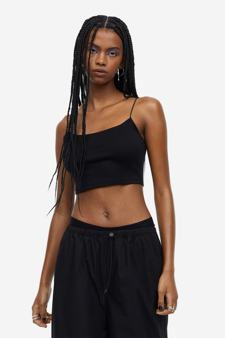 Cropped strappy top | H&M (UK, MY, IN, SG, PH, TW, HK)