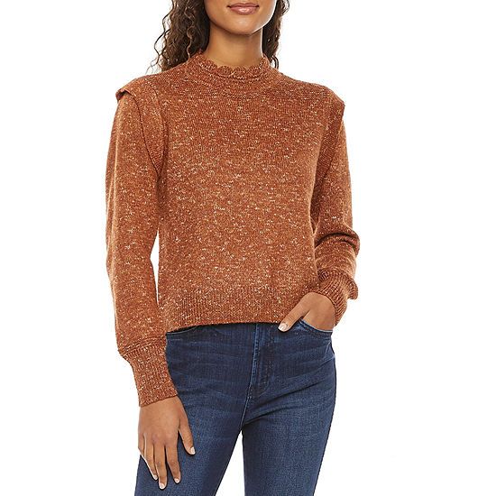 a.n.a Womens Scallop Neck Long Sleeve Pullover Sweater | JCPenney