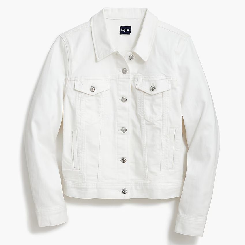 Classic jean jacket in white wash | J.Crew Factory