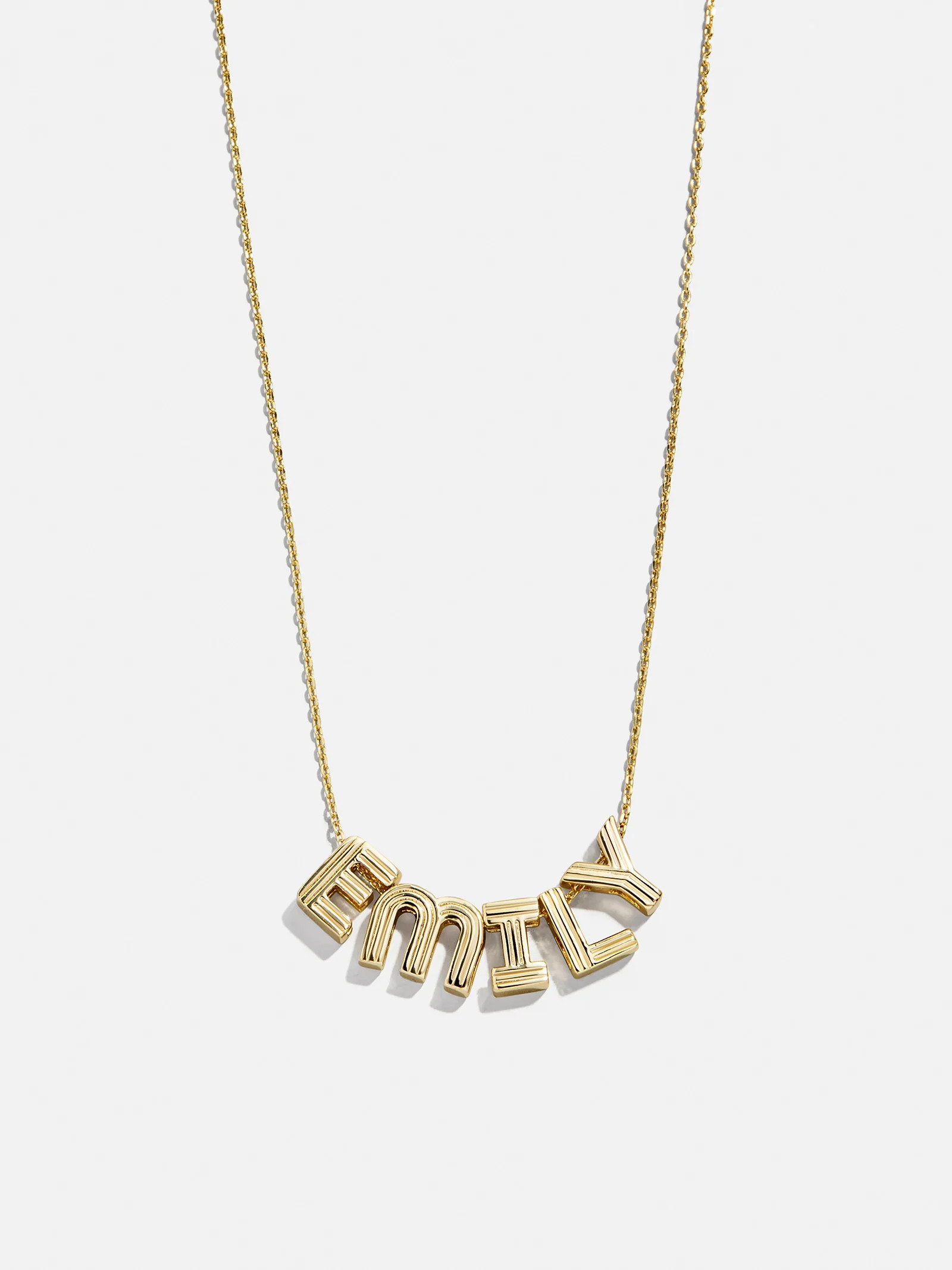 Retro Letter Custom Necklace - Retro Bubble Letter | BaubleBar