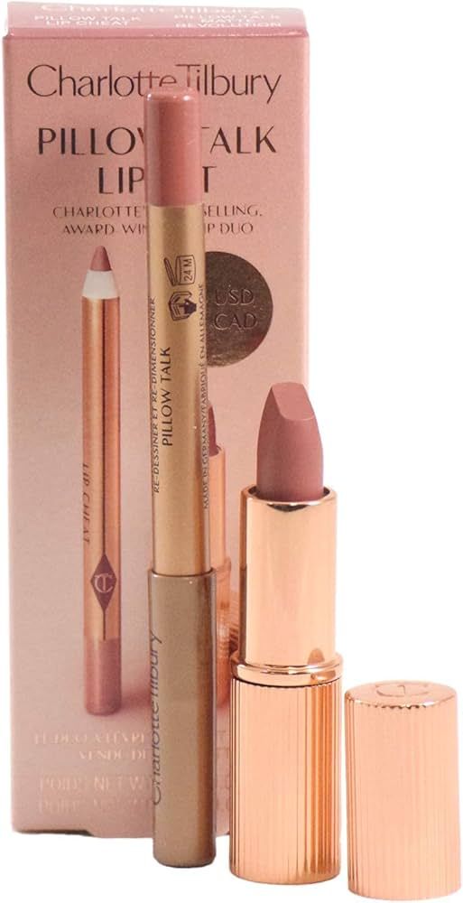 Charlotte Tilbury Pillow Talk Mini Matte Revolution Lipstick and Lip Cheat Lip Liner Mini Travel ... | Amazon (US)