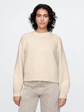 Relaxed Balloon-Sleeve Sweater | Gap (US)