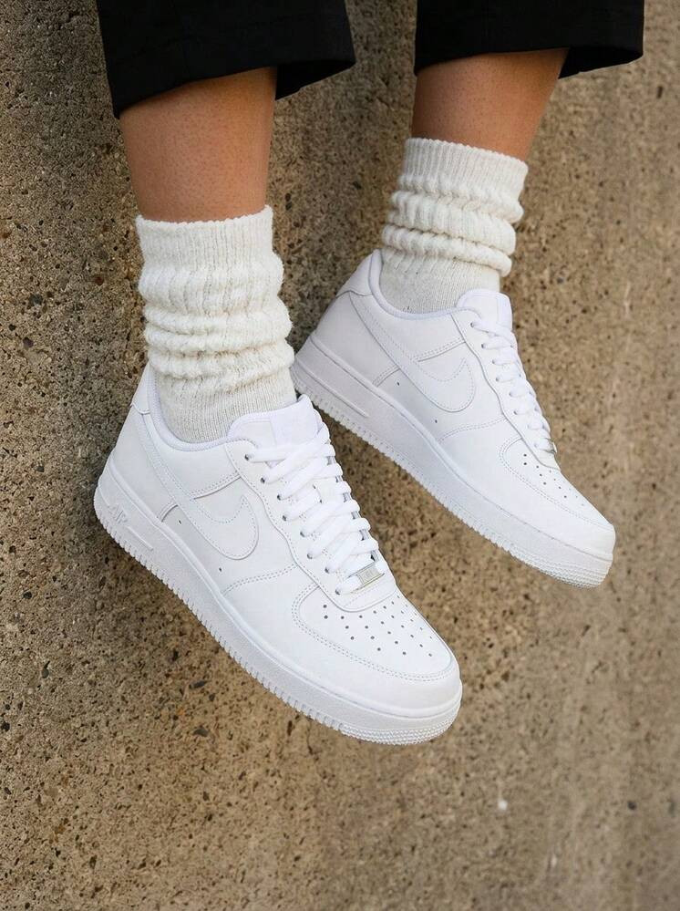 Nike Air Force 1 '07 Women Causal Shoes, White Color Low-Top Thick Sole Skate Shoes, Versatile Casual Sneaker For Daily Wear, Unisex Design DD8959-100 | SHEIN