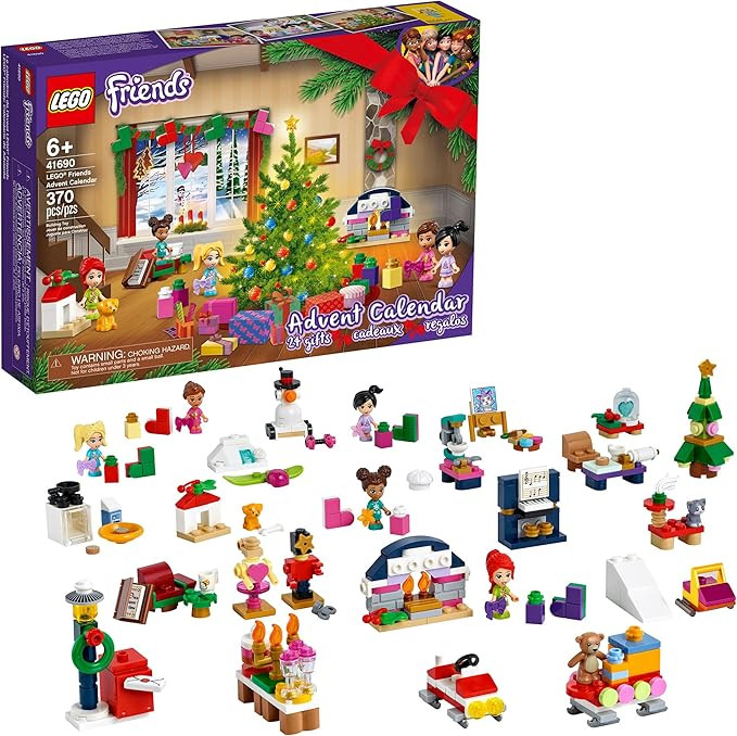 LEGO Friends Advent Calendar 41690 Building Kit; Christmas Countdown for Creative Kids; New 2021 ... | Amazon (US)