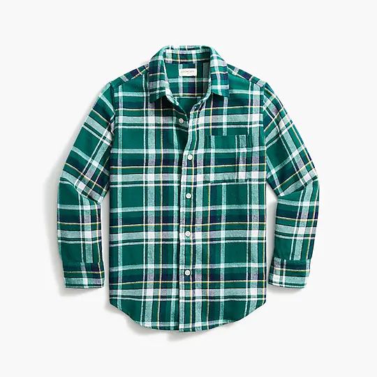 Kids' plaid flannel shirt | J.Crew Factory