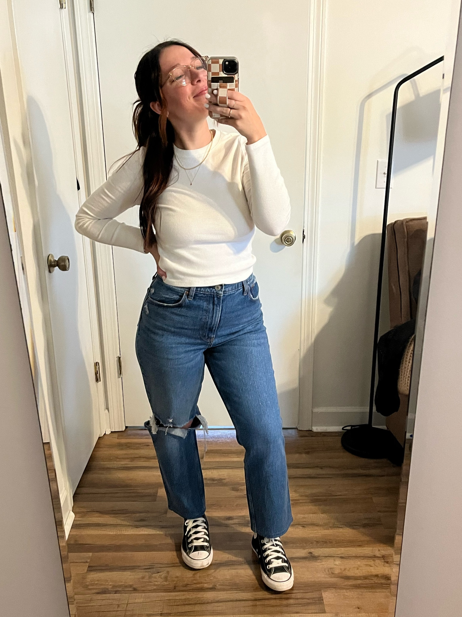 Having a family day today 🫶🏻

White top and jeans both from Abercrombie! Had to link the short sleeve version of my top. I did size 29/8 Regular in the jeans but I had to get the hemmed (I’m 5’2”) cause I got them in store but I would definitely get Short if I could!

I love Madewell jewelry and they’re having a sale right now 😍

#LTKcurves #LTKSale #LTKFind