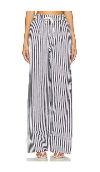 Suzette Pants in Blue & White Stripe | Revolve Clothing (Global)