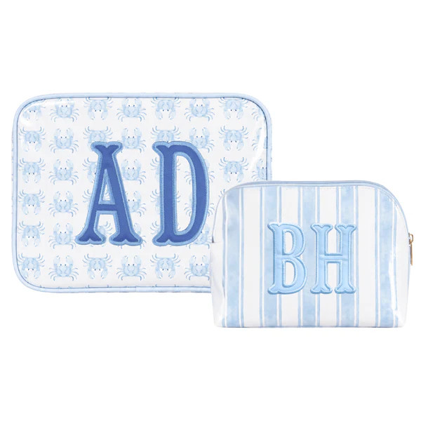 Coastal Clear Coated Pouch - Appliqué | Sprinkled With Pink