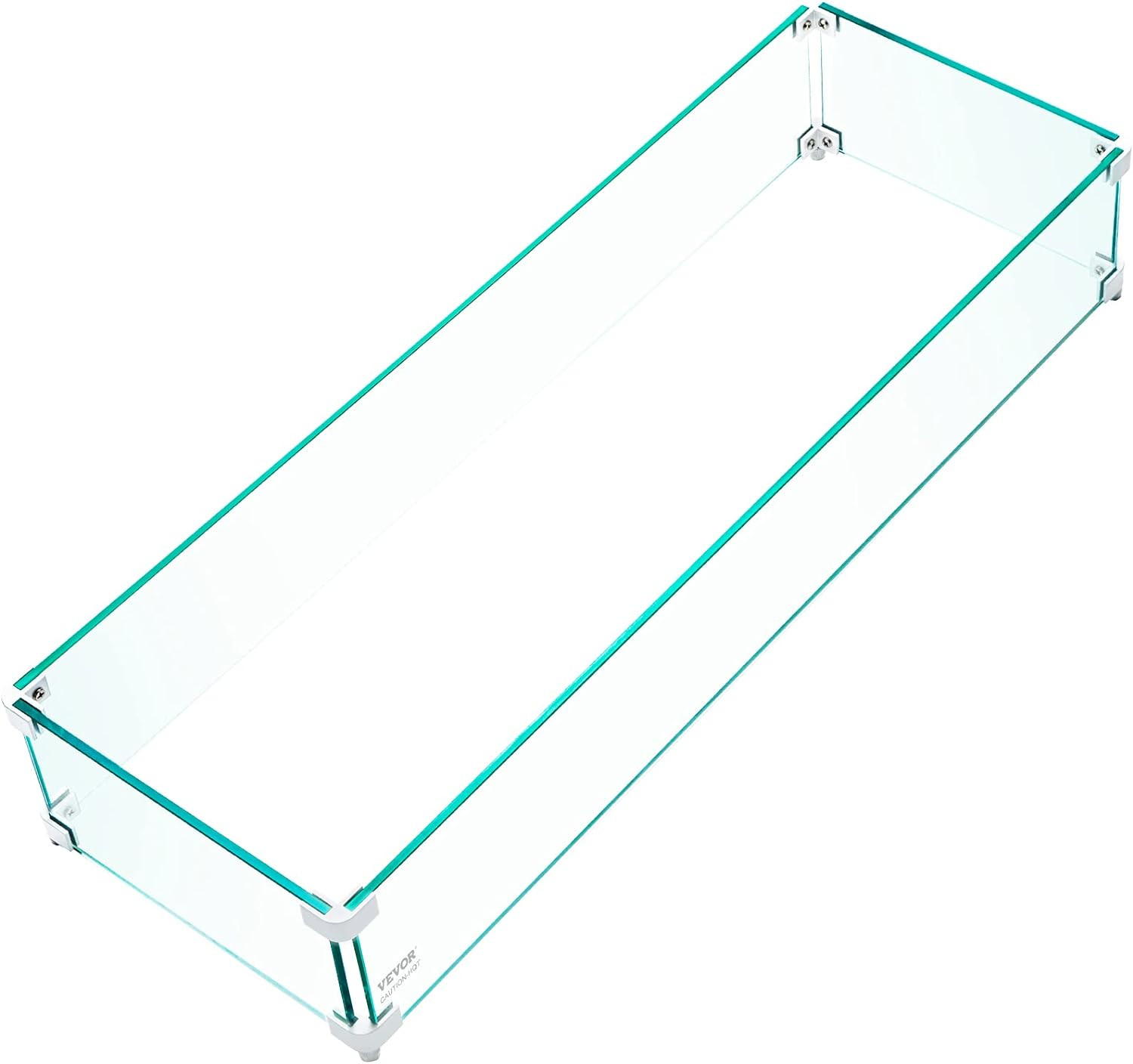 VEVOR Fire Pit Wind Guard, 35.5 x 11.5 x 6 Inch Glass Wind Guard, Rectangular Glass Shield, 0.3" ... | Amazon (US)