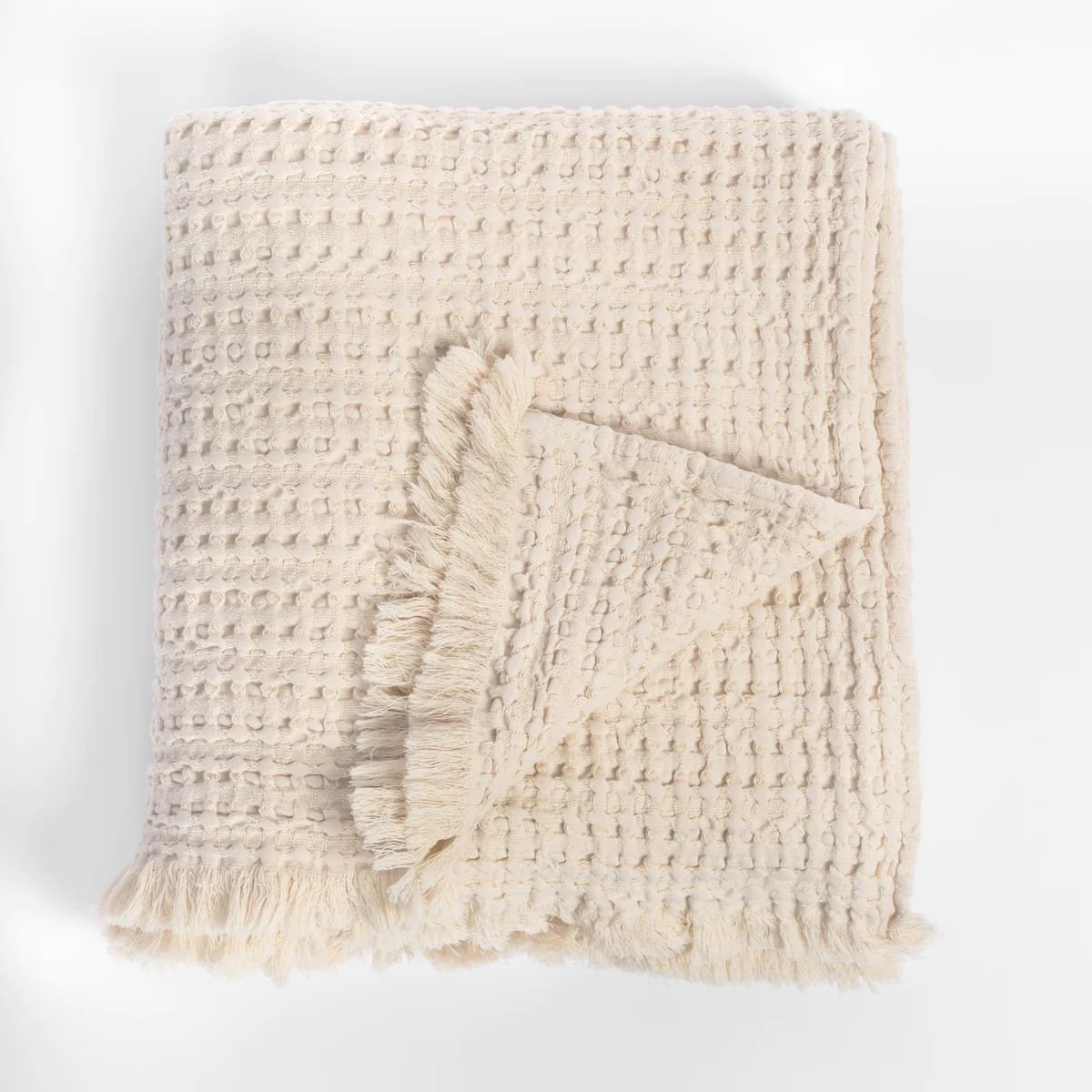 Lena Throw Blanket, Natural | Tonic Living