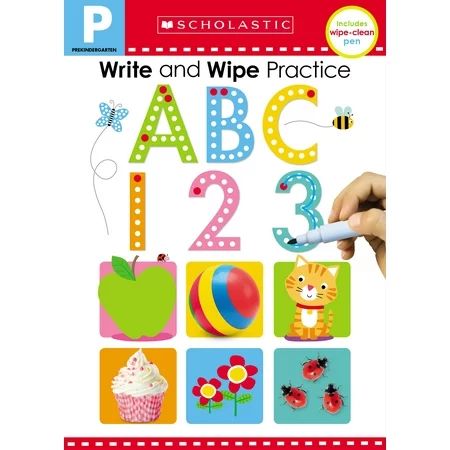 Scholastic Early Learners: ABC 123 Write and Wipe Flip Book: Scholastic Early Learners (Write and Wi | Walmart (US)