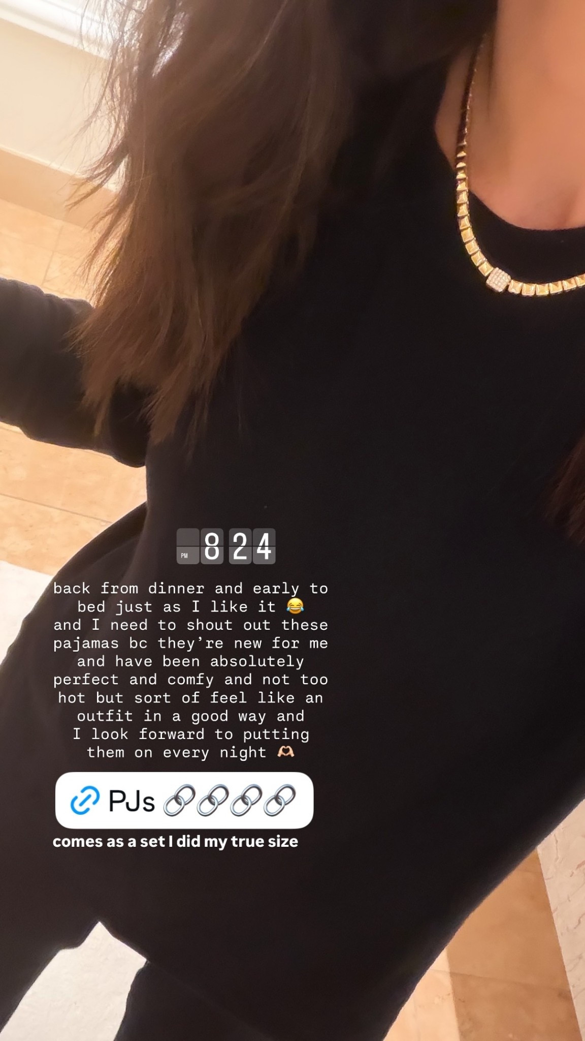 I need to shout out these pajamas bc they’re new for me and have been absolutely perfect and comfy and not too hot but sort of feel like an outfit in a good way and 
I look forward to putting them on every night 🫶🏻 comes as a set I did my true size