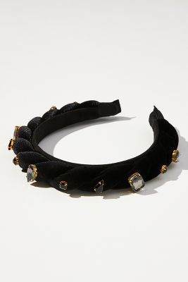 Embellished Velvet Twist Headband | Anthropologie (US)