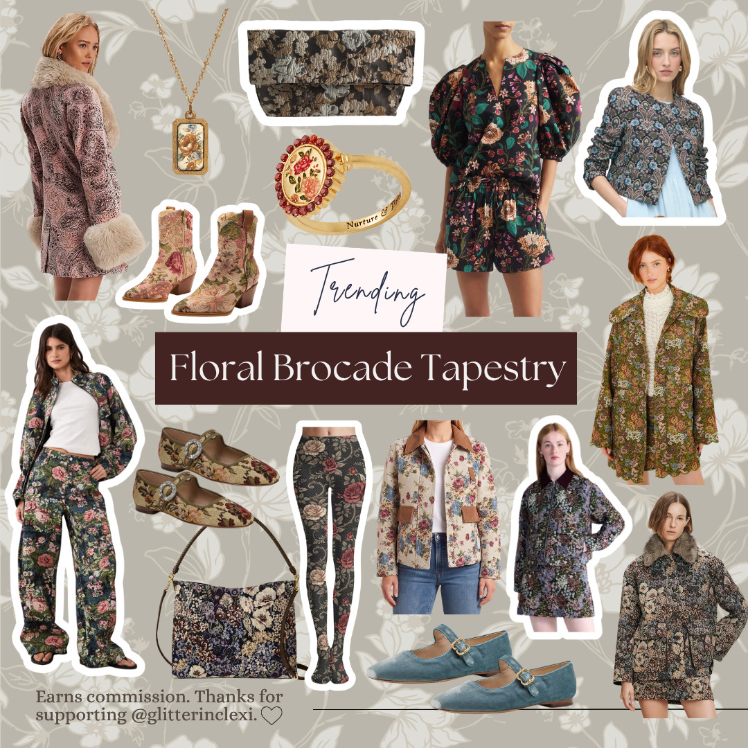 Trending Floral Brocade Tapestry 

 