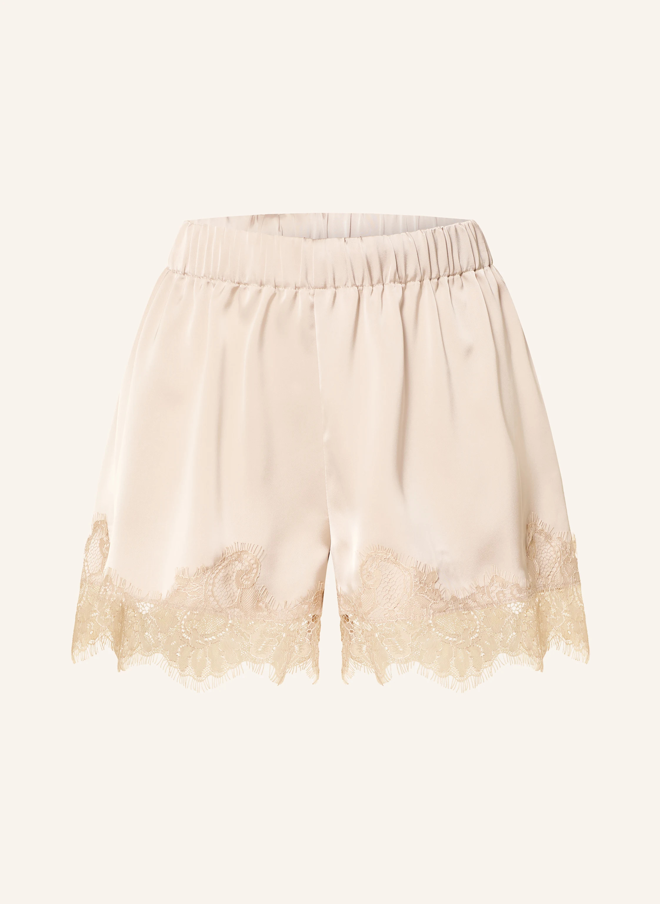 SOFIE SCHNOOR Satinshorts VADA mit Spitze in beige | Breuninger (DACH)