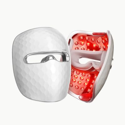 Ulike ReGlow LED Light Therapy Mask, Red Light Therapy for Face, 4 Modes with Red, Blue, Yellow & Infrared Lights for Reduce Acne & Anti-Aging, Eye-Protection, 272 Beads, Remote Control,White | Amazon (US)
