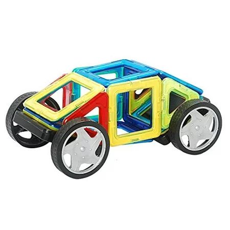 Pure by Rachelle Parker Magical Magnet 40PC Magnetic Toy Set with Wheels! Super Power Magnet Buildin | Walmart (US)