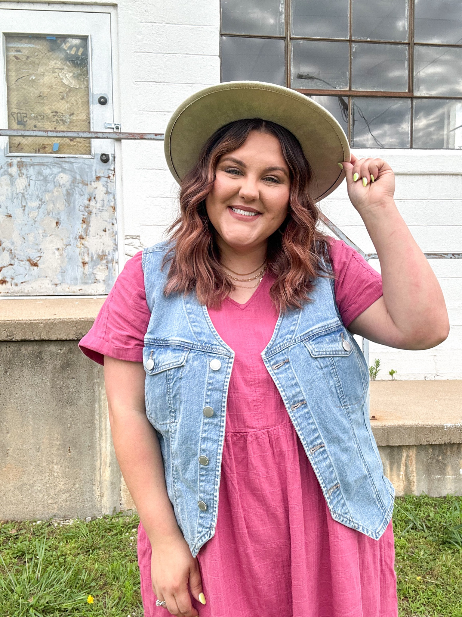 I couldn’t find the exact dress + sandals so I linked similar items!