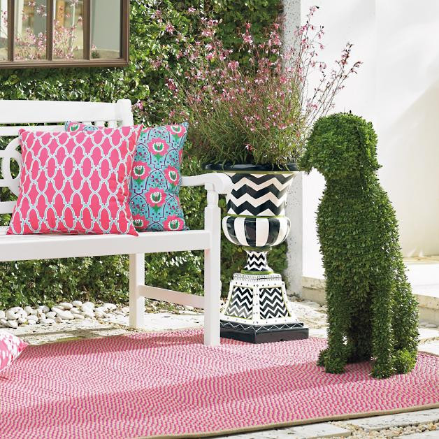 Faux Boxwood Garden Dog, Casey | Grandin Road | Grandin Road