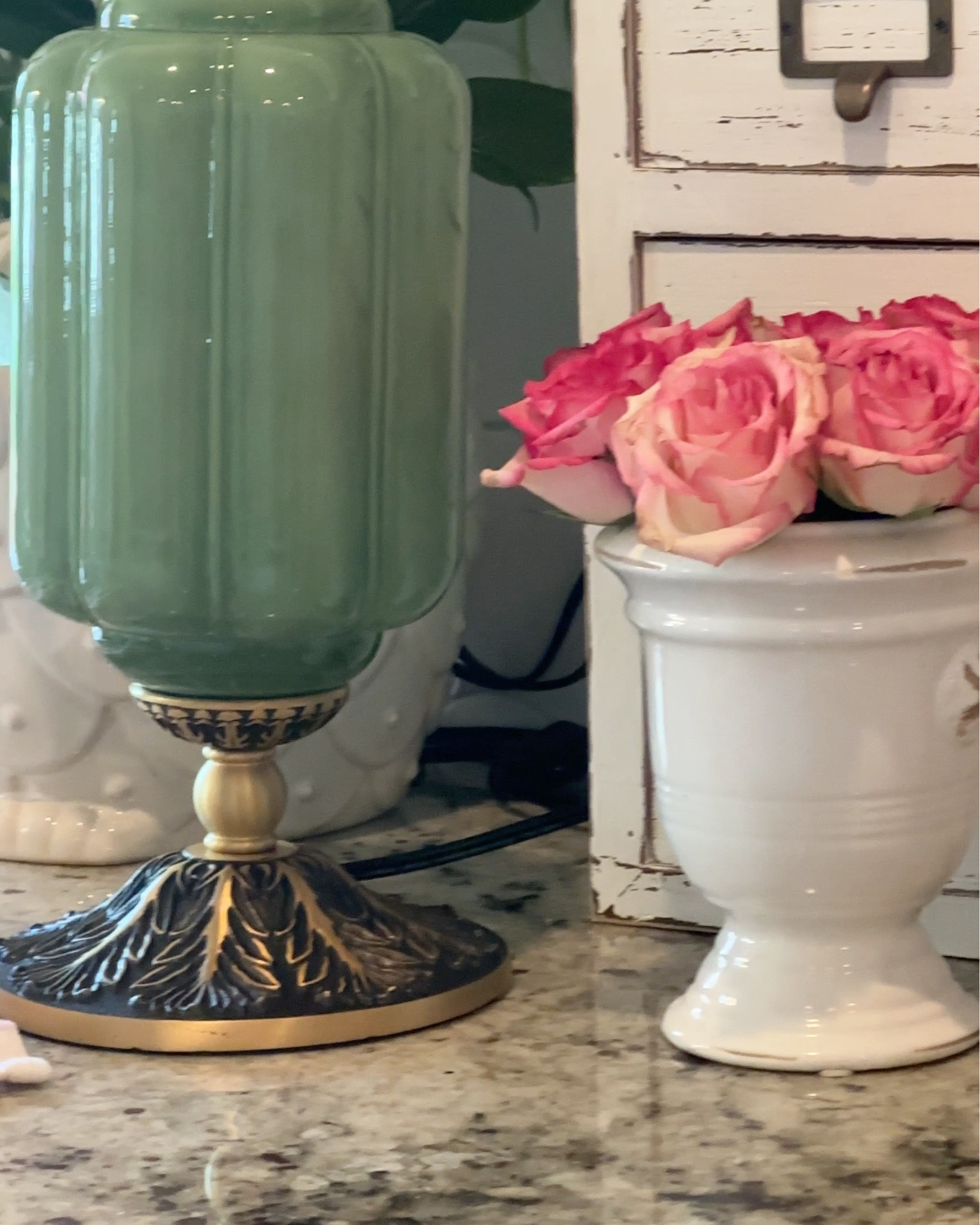 Vintage glass lamp. Green lamp. Vintage lights. 



#LTKHome #LTKSaleAlert