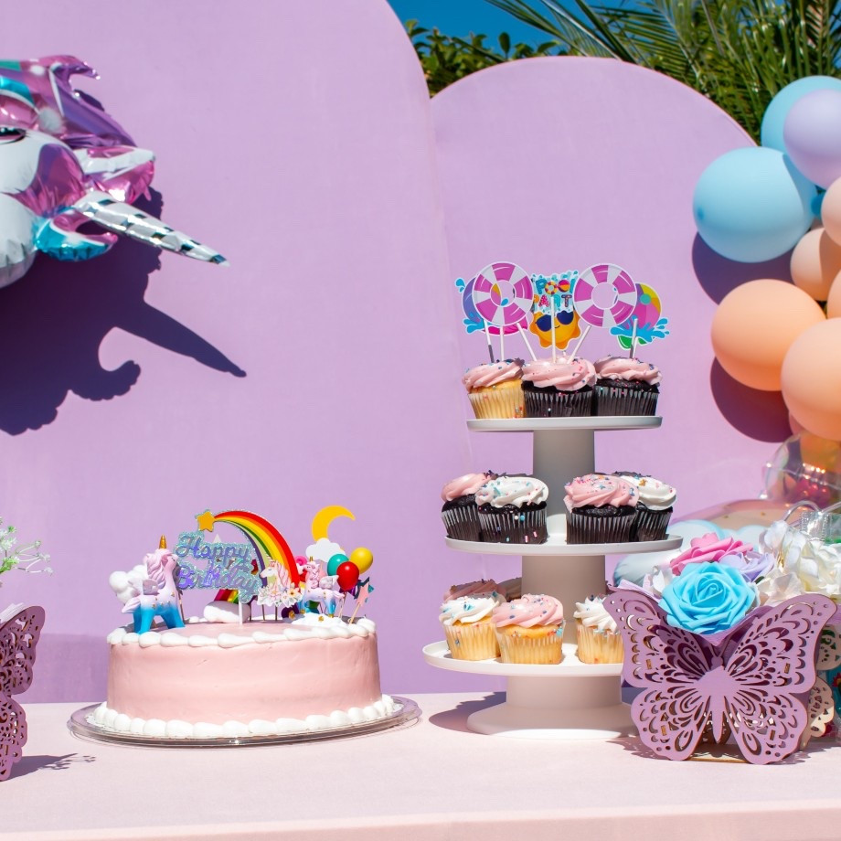 Cake and cupcake toppers. Summer, pool party, unicorn themed

#LTKSwim #LTKKids