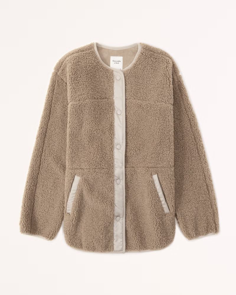 Women's Sherpa Liner Jacket | Women's Tops | Abercrombie.com | Abercrombie & Fitch (US)