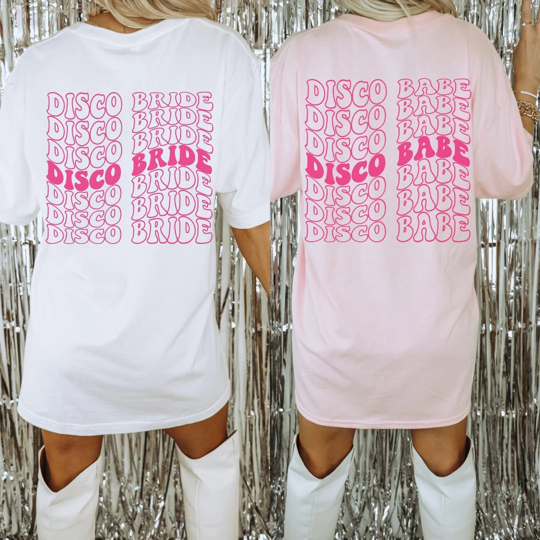 Retro Disco Bachelorette Shirts Last Disco Bach Groovy - Etsy | Etsy (US)