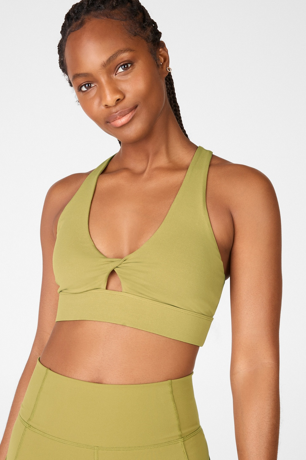 Oasis Twist-Front Sports Bra | Fabletics