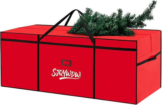 Christmas Tree Storage Bag, 12 Ft Christmas Tree Bag, Reusable Heavy Duty 600D Oxford Cloth, Buil... | Amazon (US)
