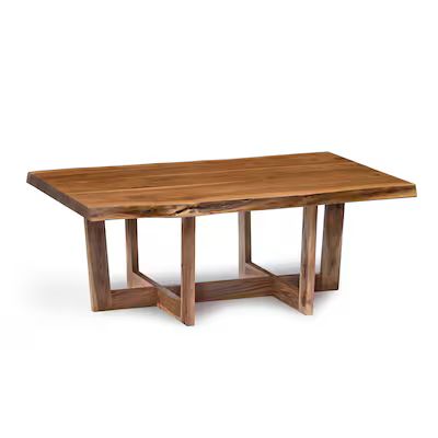 Alaterre Furniture Berkshire Brown Acacia Wood Casual Coffee Table | Lowe's