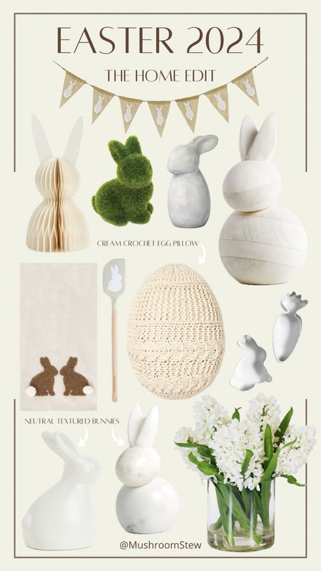 Easter 2024 The Home Edit

Holiday decor, Easter, Spring, Home Finds, Florals, Bunnies, Neutral Aesthetic

#LTKhome #LTKfindsunder50 #LTKSeasonal