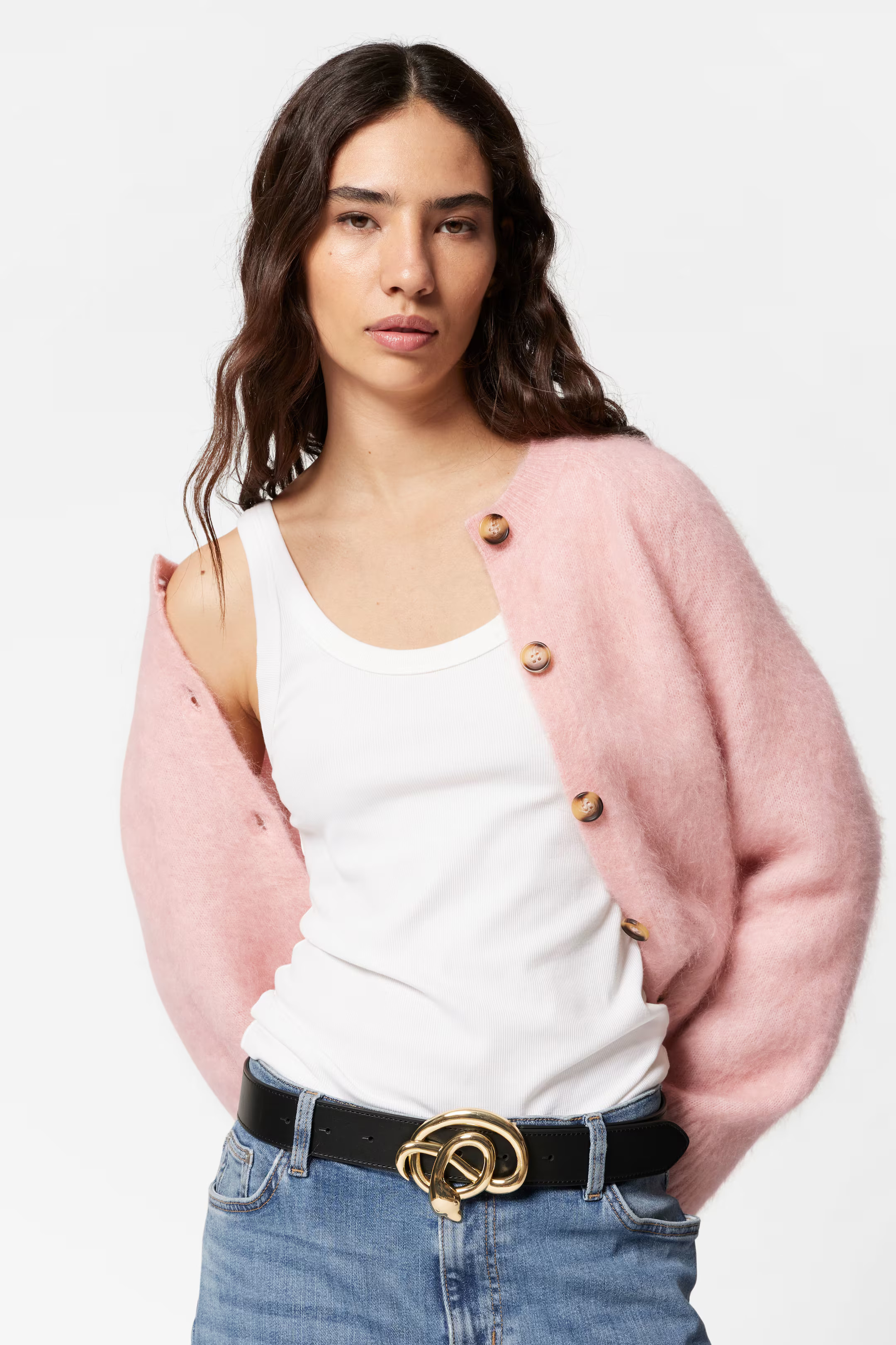 Mohair-Blend Knit Cardigan | H&M (UK, MY, IN, SG, PH, TW, HK)