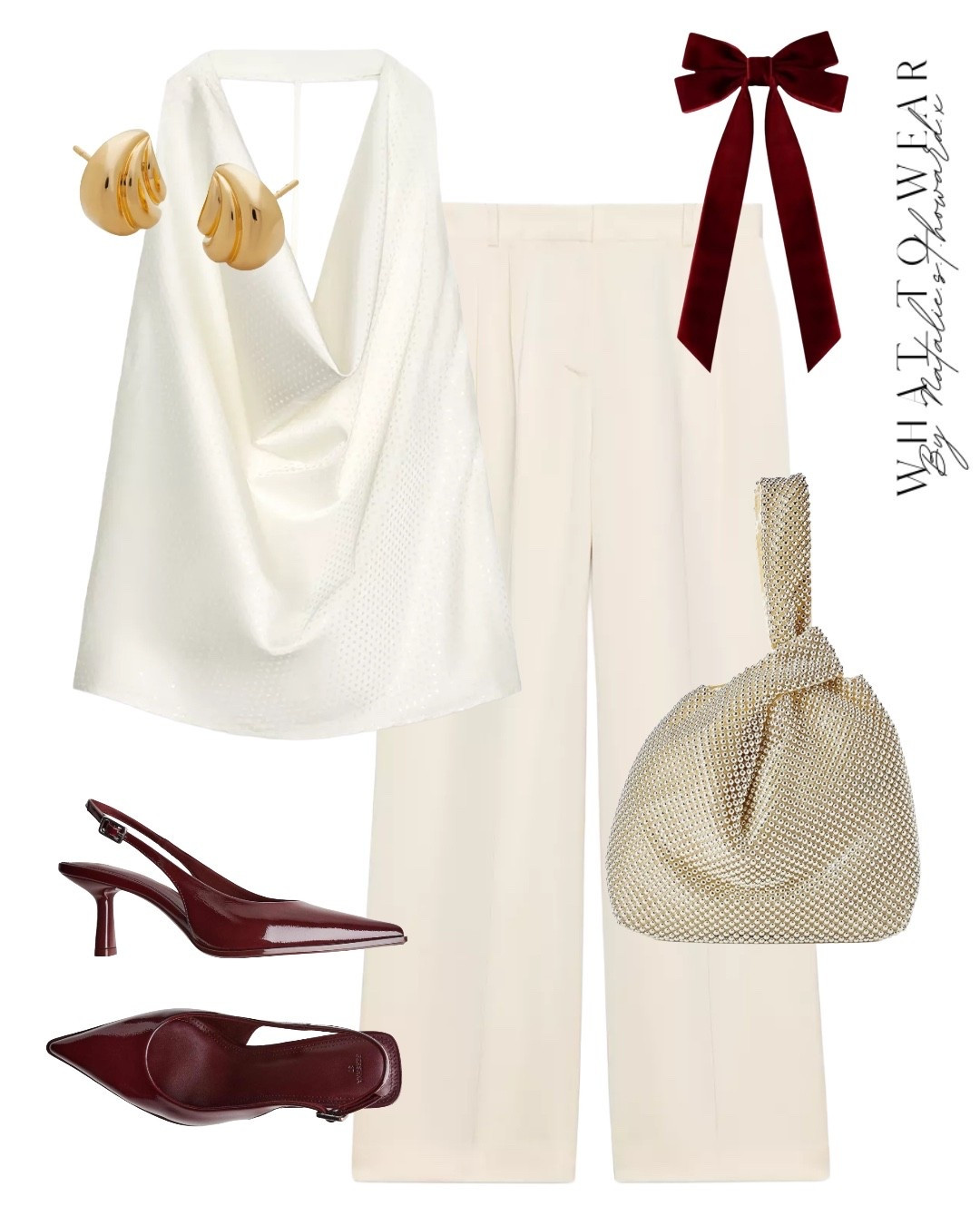 An all white outfit with burgundy and gold accessories the perfect colour combo for over Christmas 


Christmas Day outfit
Christmas party outfit 


#LTKuk #LTKdatenight #LTKfestive