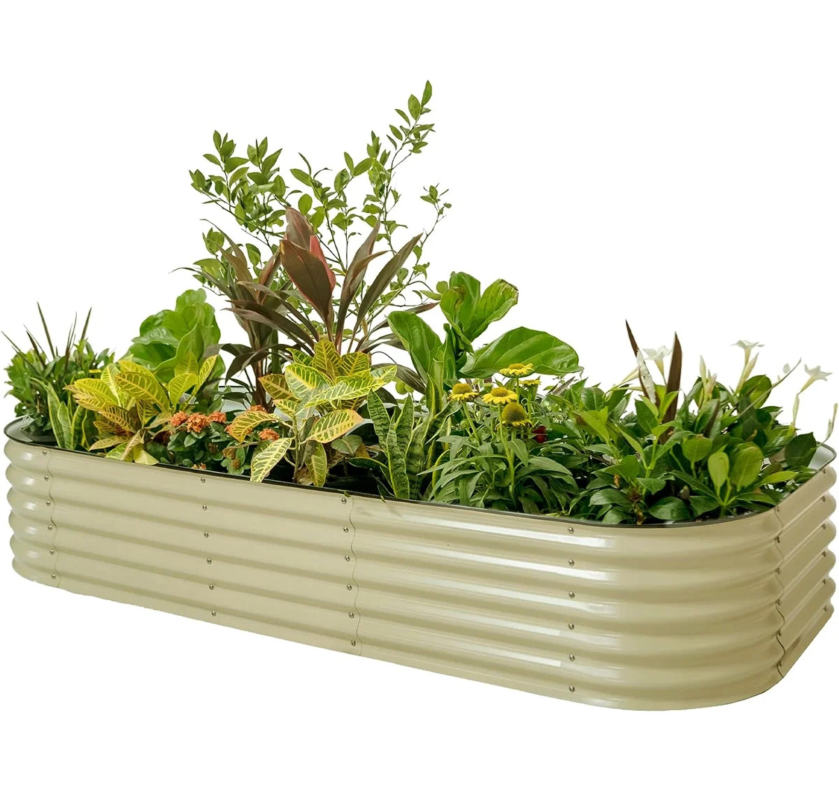 17" Tall 10 In 1 Modular Metal Outdoor Raised Garden Bed | Wayfair North America