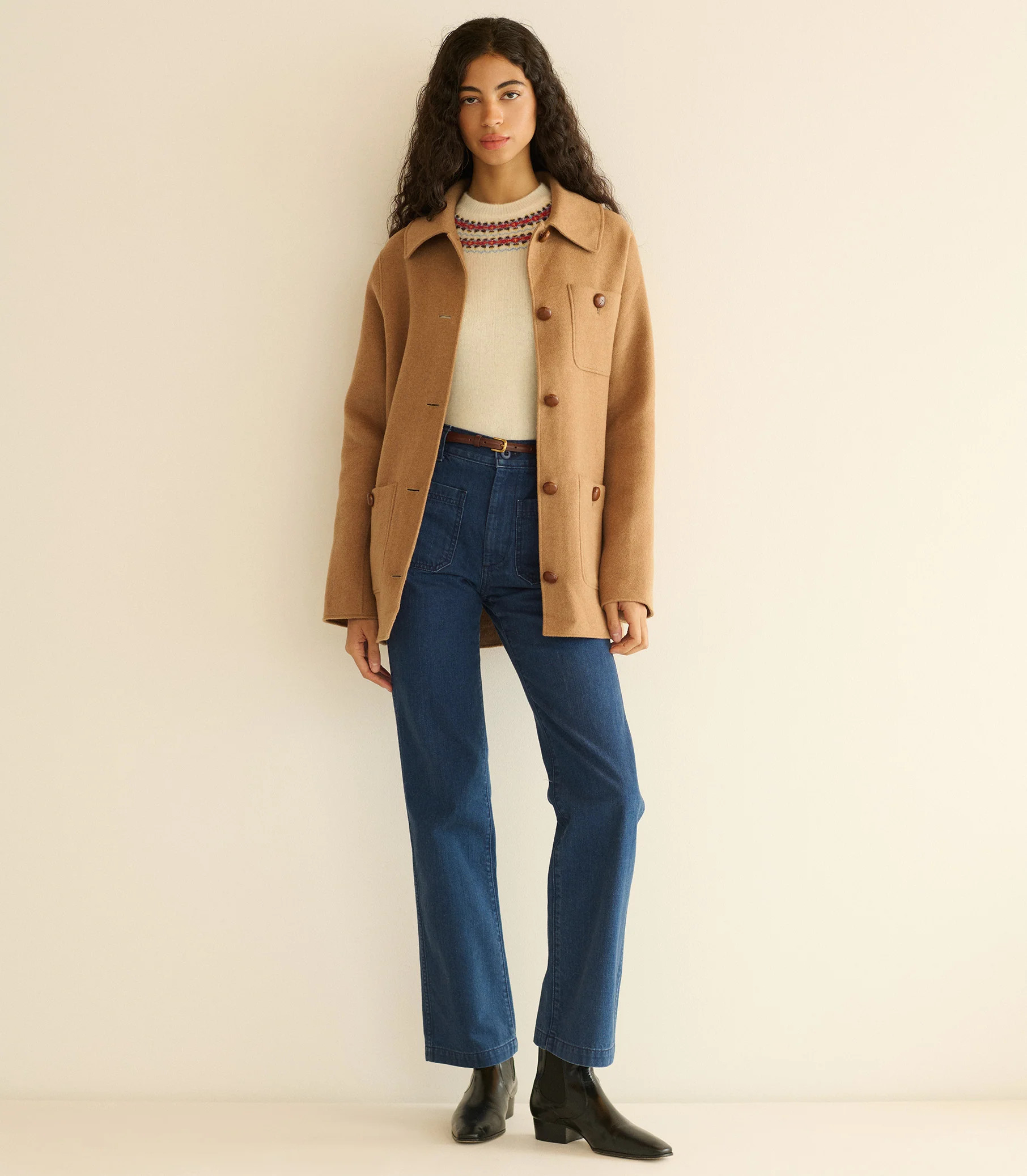 Maritime Mid Rise Jean - Sirenes Wash | D\u00d4EN | DOEN