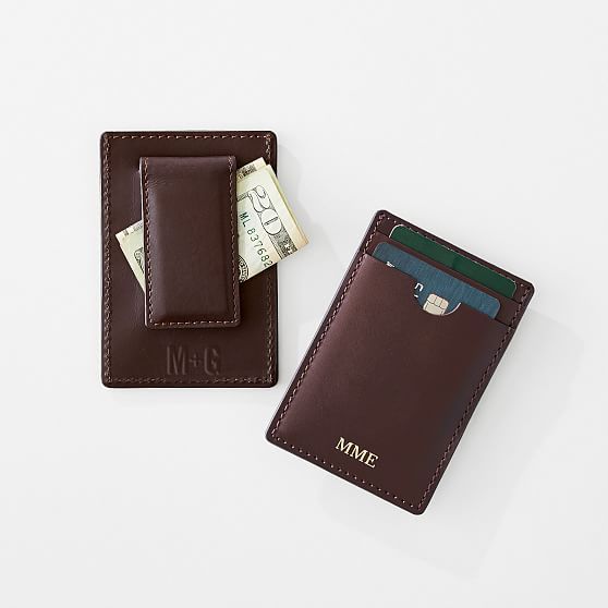 Leather Money Clip Wallet | Mark and Graham