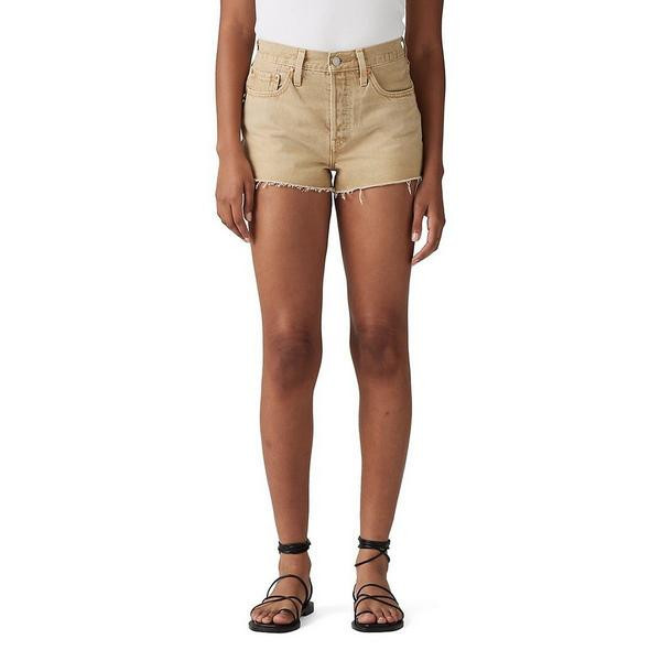 Women's Levi's 501 Original High-Rise Jean Shorts 24 Scraped Travertine | Scheels Sports