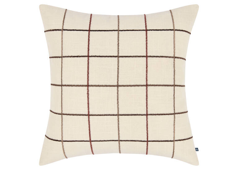 Eyre Cotton Plaid Pillow 20x20 Iv/Multi | Urban Barn