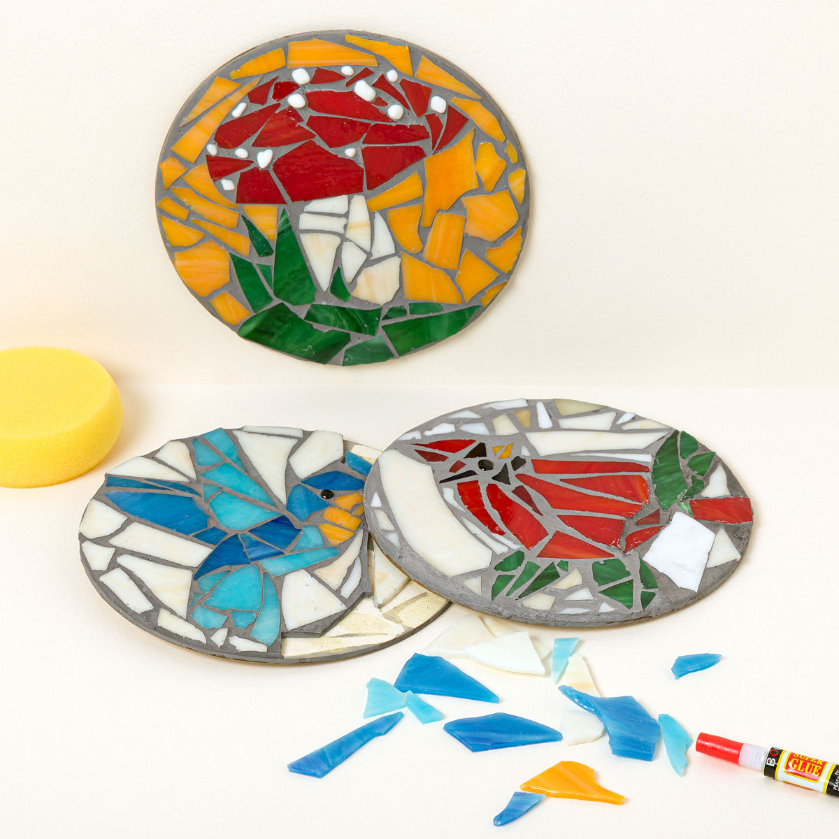 DIY Stained Glass Mosaic Kit | UncommonGoods