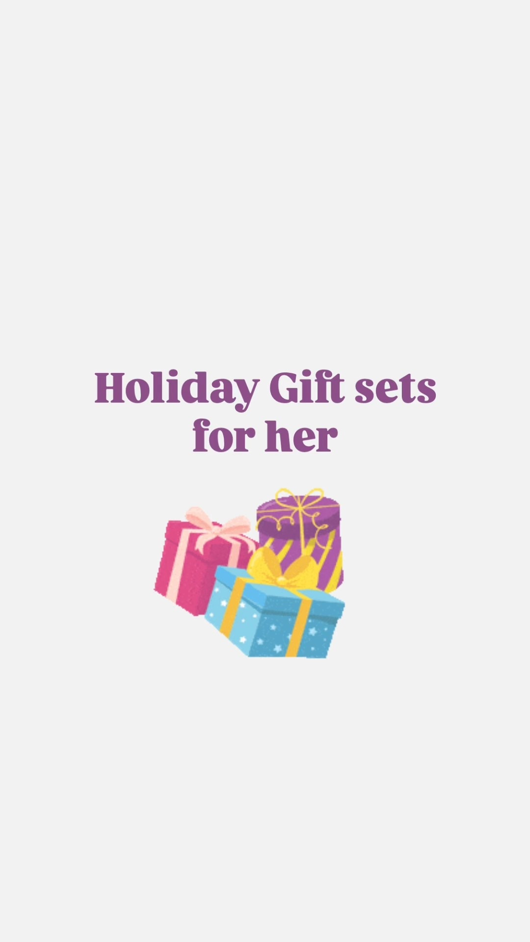 Holiday gift sets for her 🎁 

#LTKSeasonal #LTKFindsUnder100 #LTKFindsUnder50
