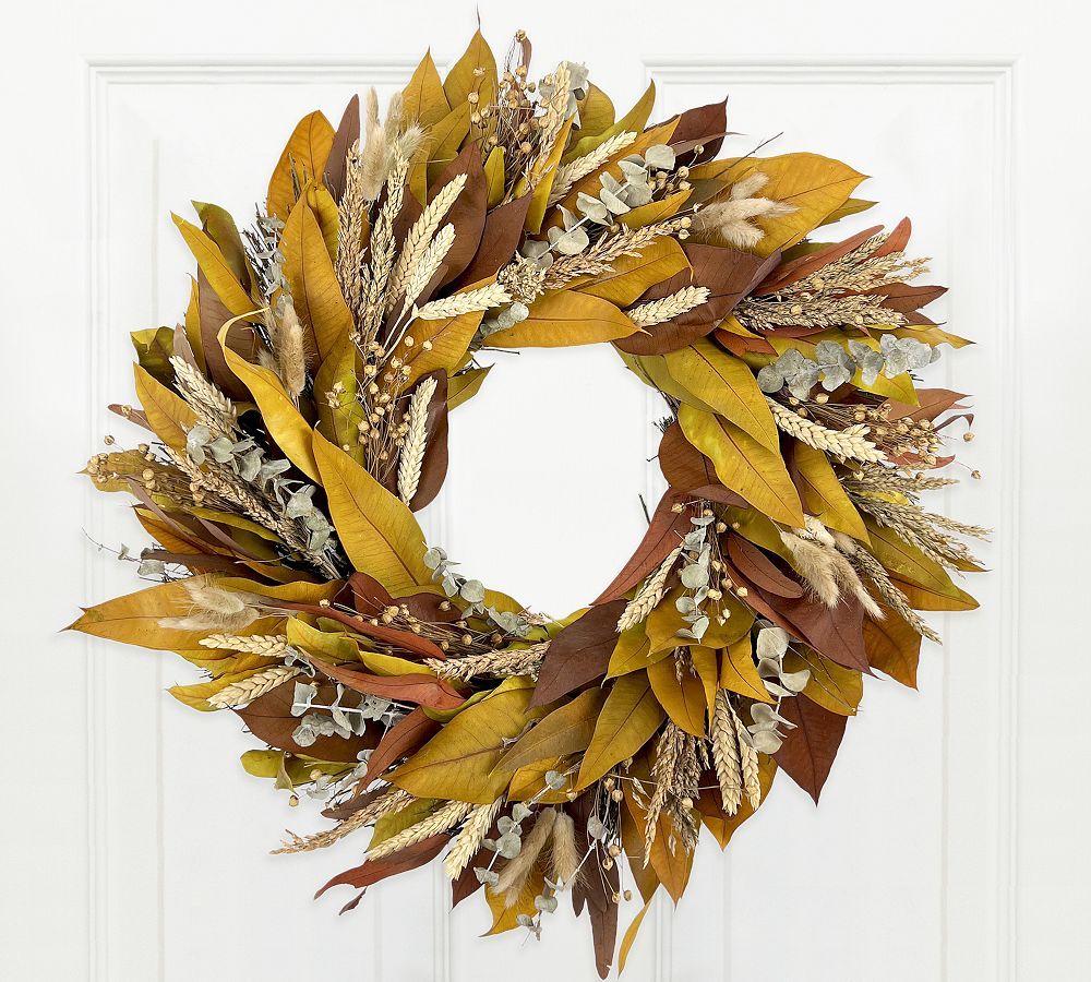 Dried Autumn Meadow Wreath | Pottery Barn (US)