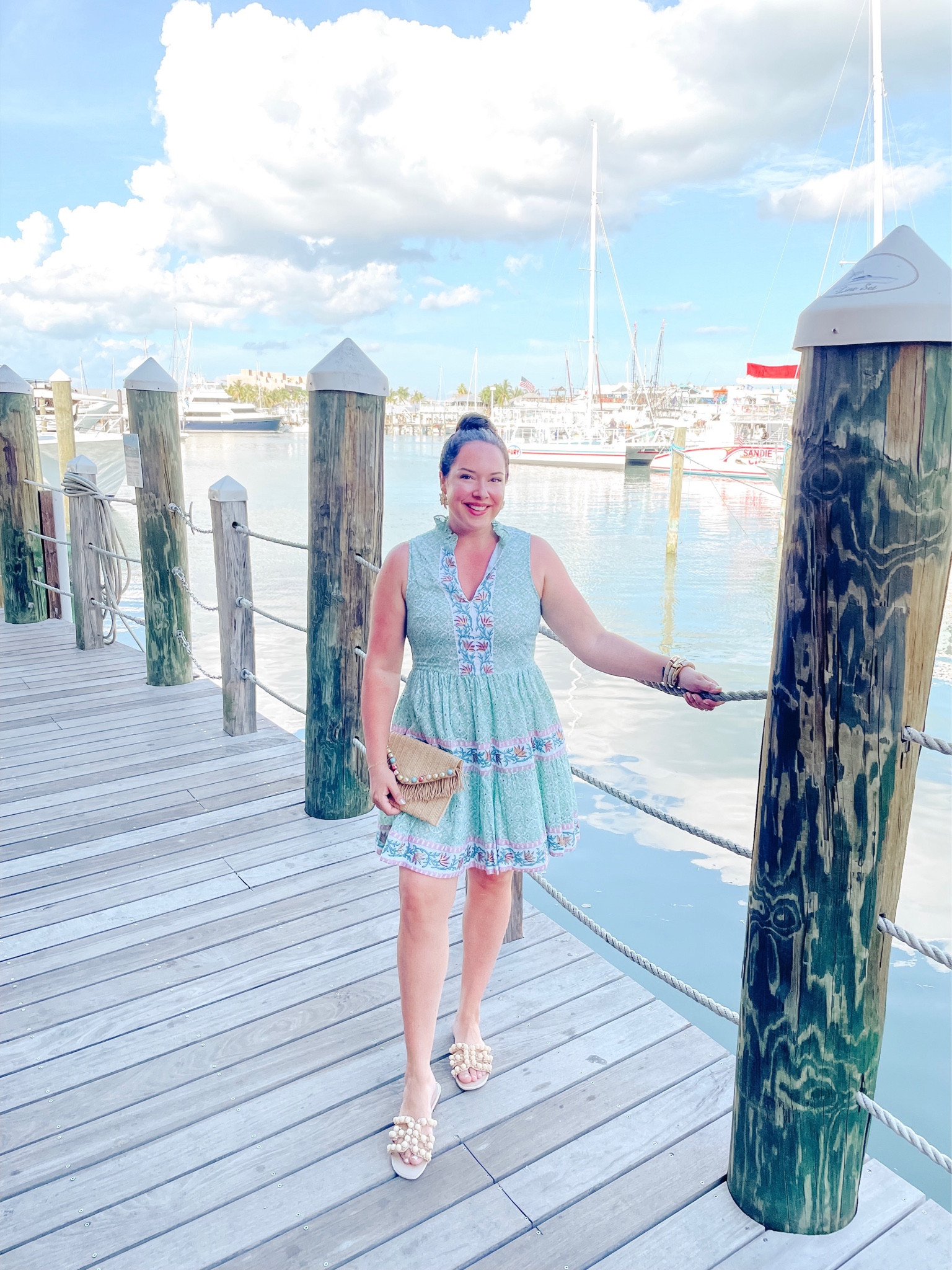 An @oliphant dress for dinner by the sea - is there anything better? Maybe the lobster risotto and Aperol spritz that was had at said dinner. 🍊 🦞 

You will continue to see these little pom pom sandals make appearances throughout the summer because they are so cute, so comfy and they go with everything!

#LTKunder100 #LTKtravel #LTKSeasonal